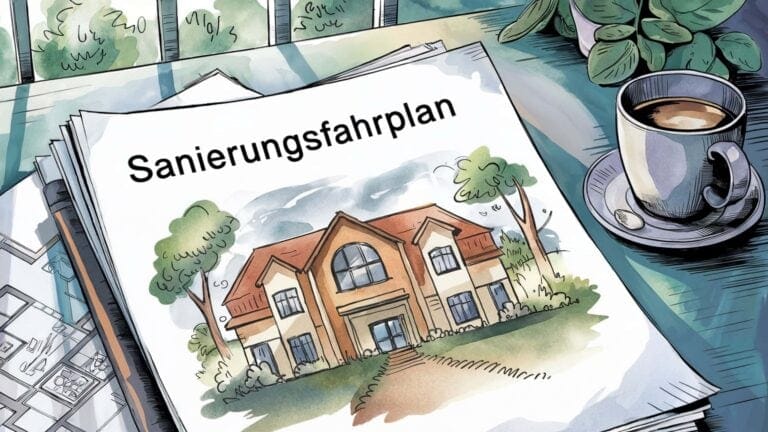 Sanierungsfahrplan umsetzen Illustration