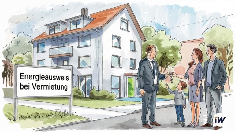 Energieausweis bei Vermietung Titelbild Illustration